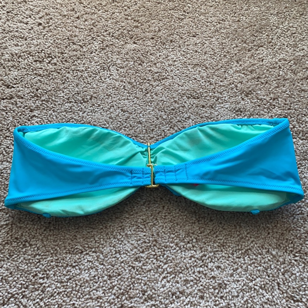 Victoria’s Secret Blue Bandeau Swim Top Large - Picture 4 of 7